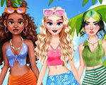 Summer Coconut Girl Dress Up