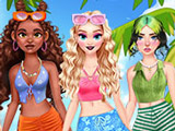 Summer Coconut Girl Dress Up